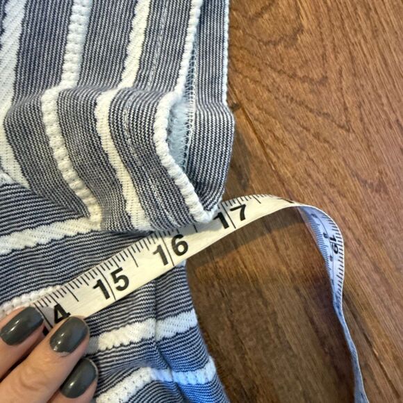 Sail to Sable grey and white striped crewneck shift nautical dress size xs - Picture 9 of 11